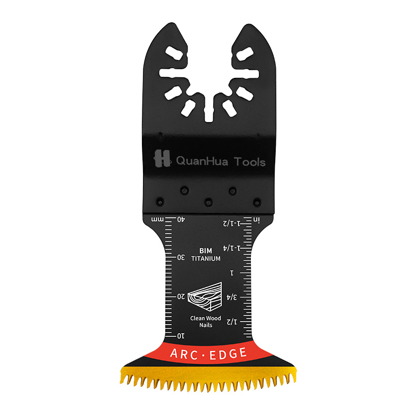 44*40mm Bimetal Arc Long Fiacail Tíotáiniam Plátáilte Saw Blade QH-1005EH-DT-HX